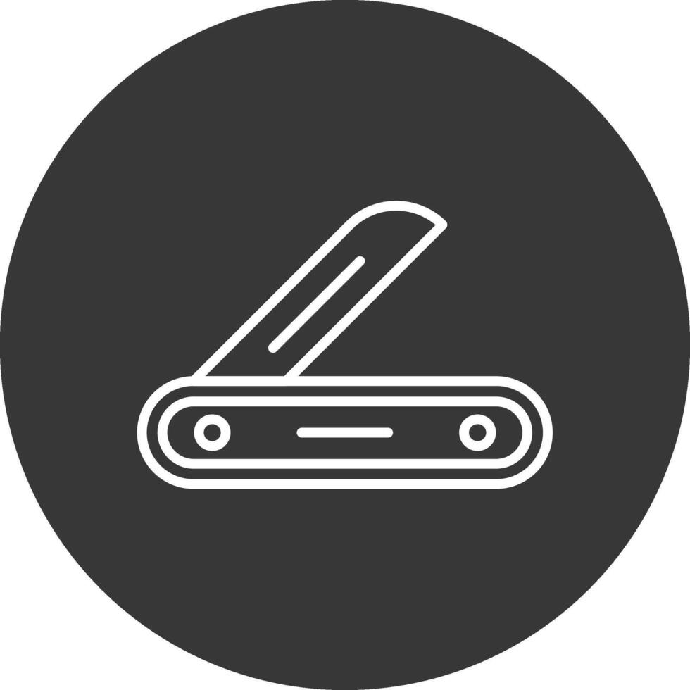 Multitool Line Inverted Icon Design vector