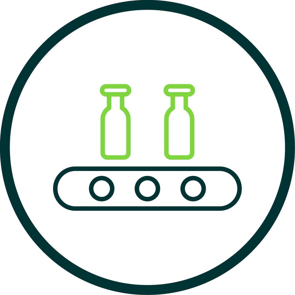 Assembly Line Circle Multi Circle Line Circle Icon Design vector