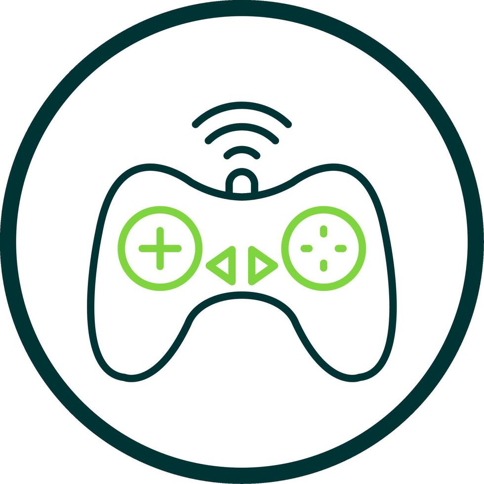 Controller Line Circle Icon Design vector
