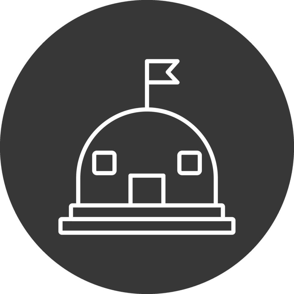 Base Line Inverted Icon Design vector