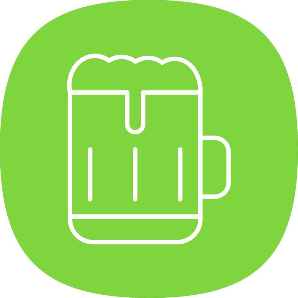 Bar Line Curve Icon Design vector