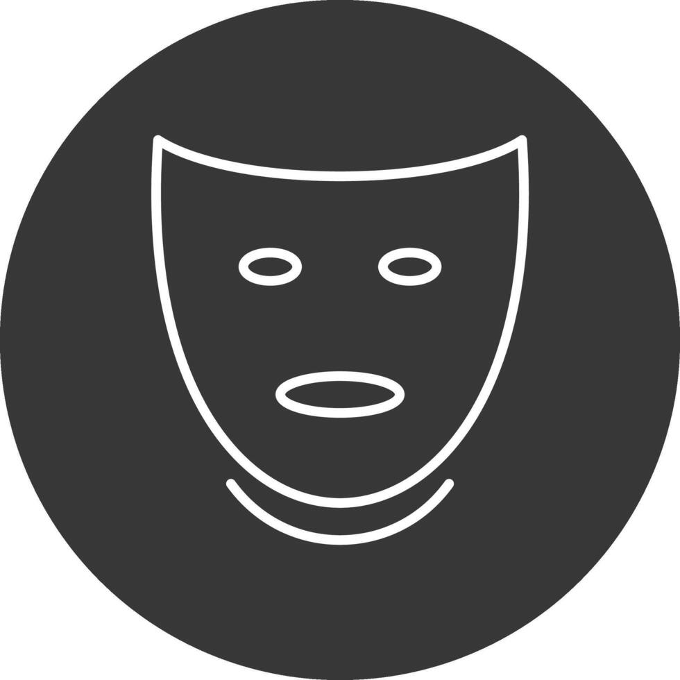 Theatre Line Inverted Icon Design vector