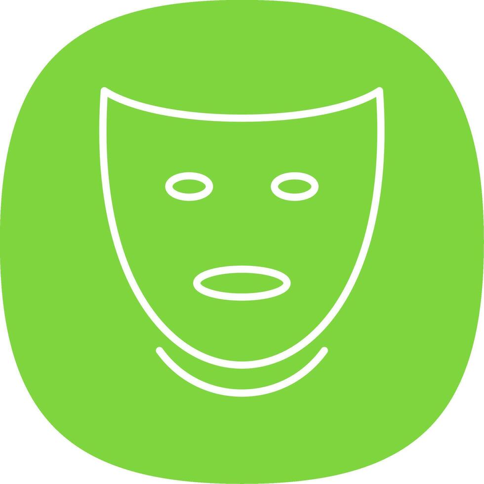 Theatre Line Curve Icon Design vector