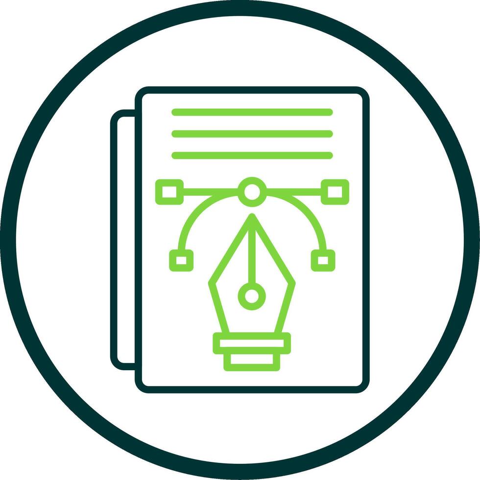 Line Circle Icon Design vector