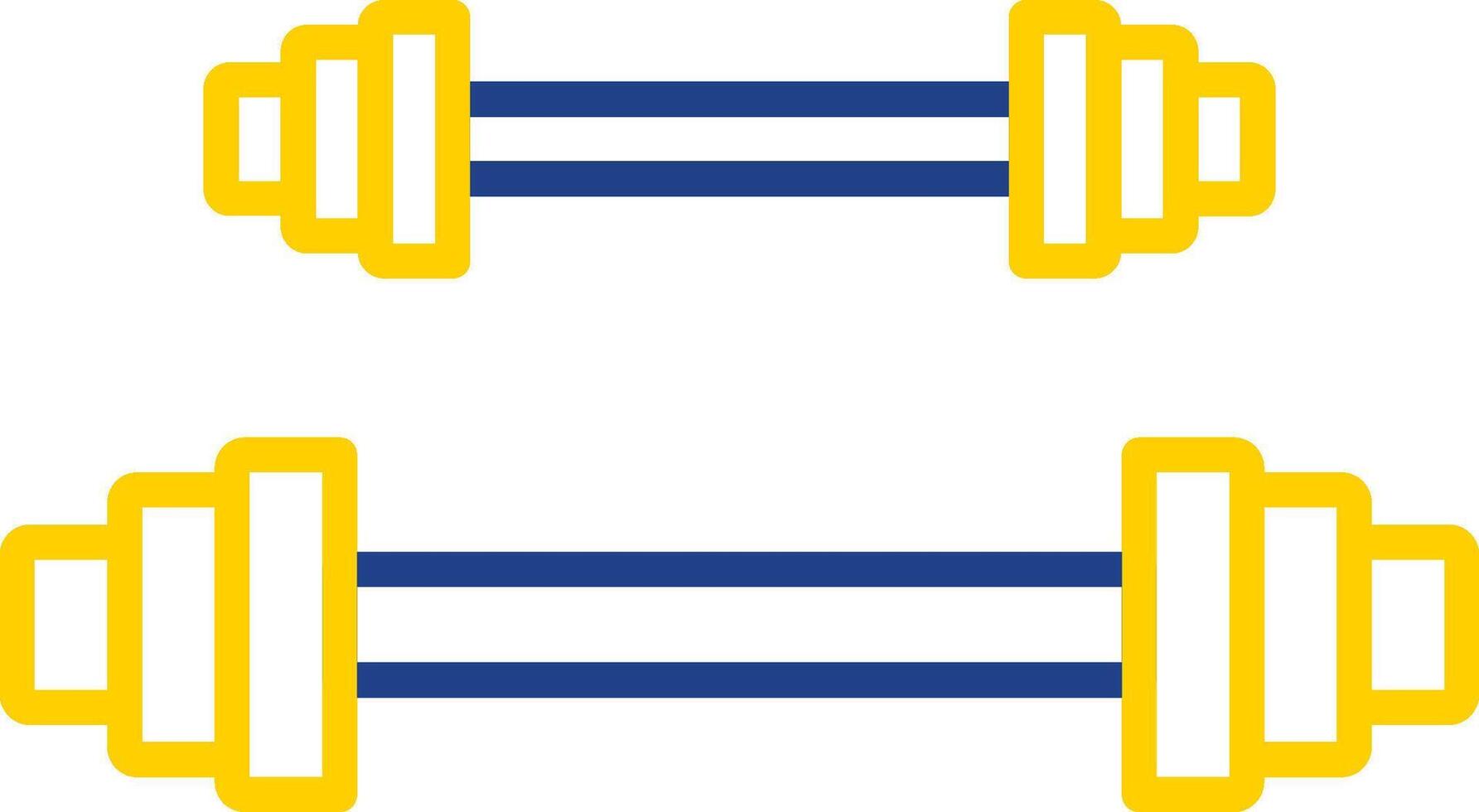 Weightlifting Line Two Colour Icon Design vector