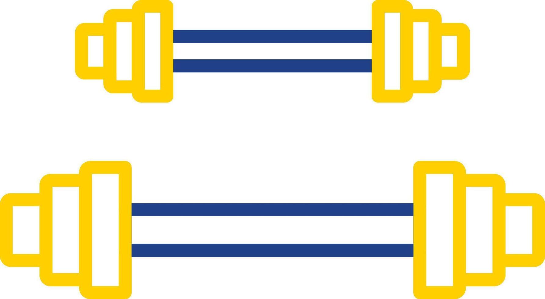 Weightlifting Line Two Colour Icon Design vector