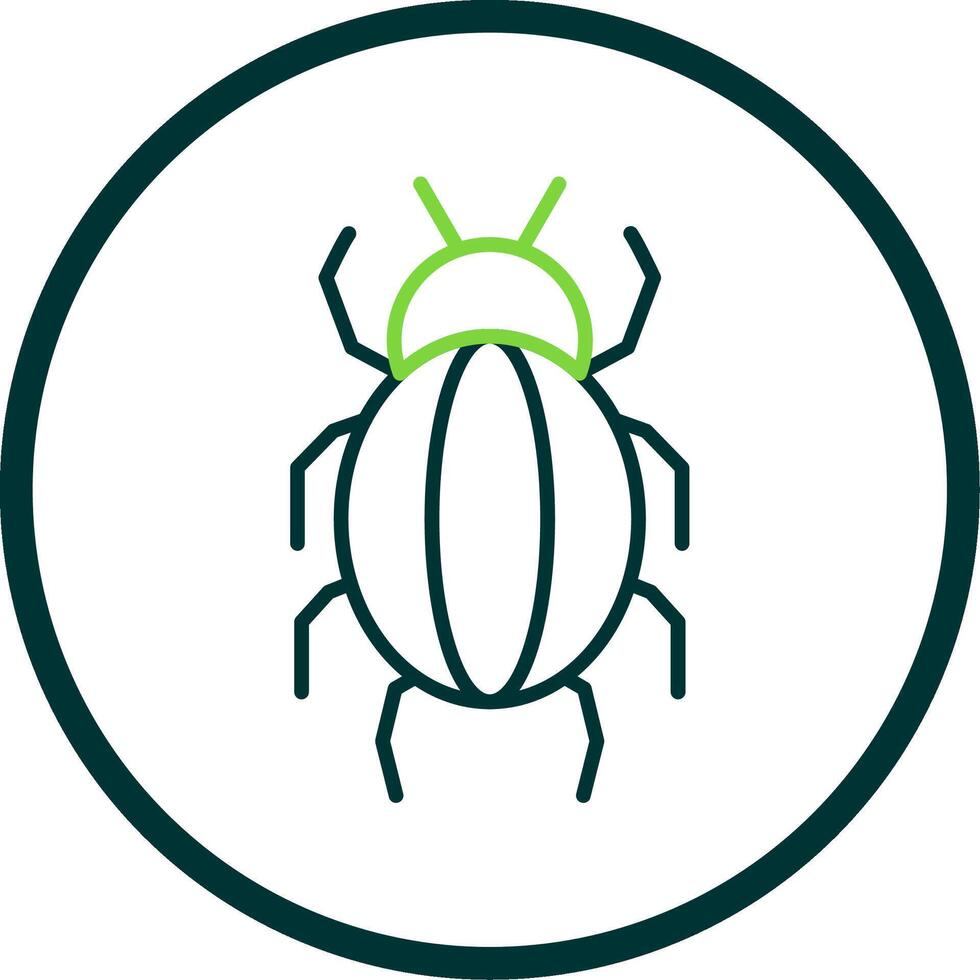 Spider Line Circle Icon Design vector