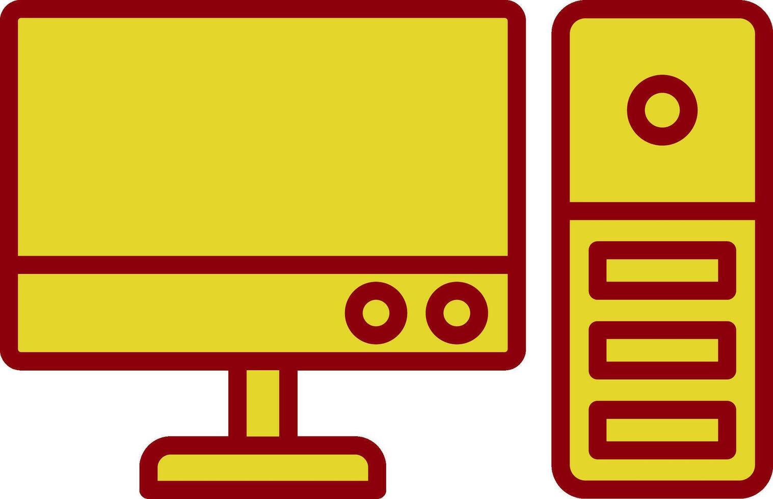 Computer Vintage Icon Design vector