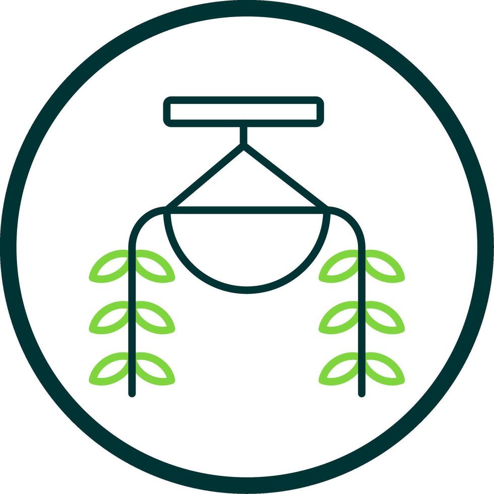 Burros Tail Line Circle Icon Design vector