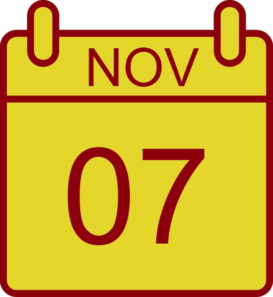 November Vintage Icon Design vector