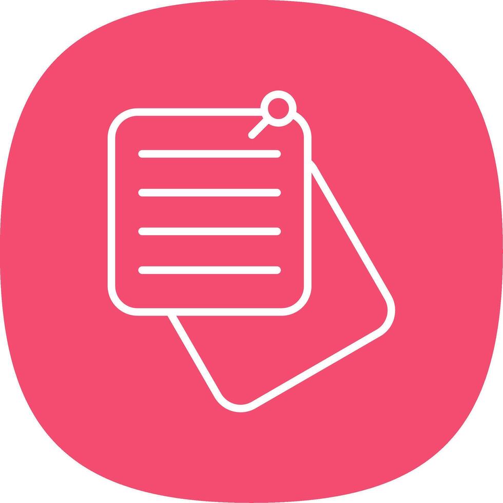 Pinned Line Curve Icon Design vector