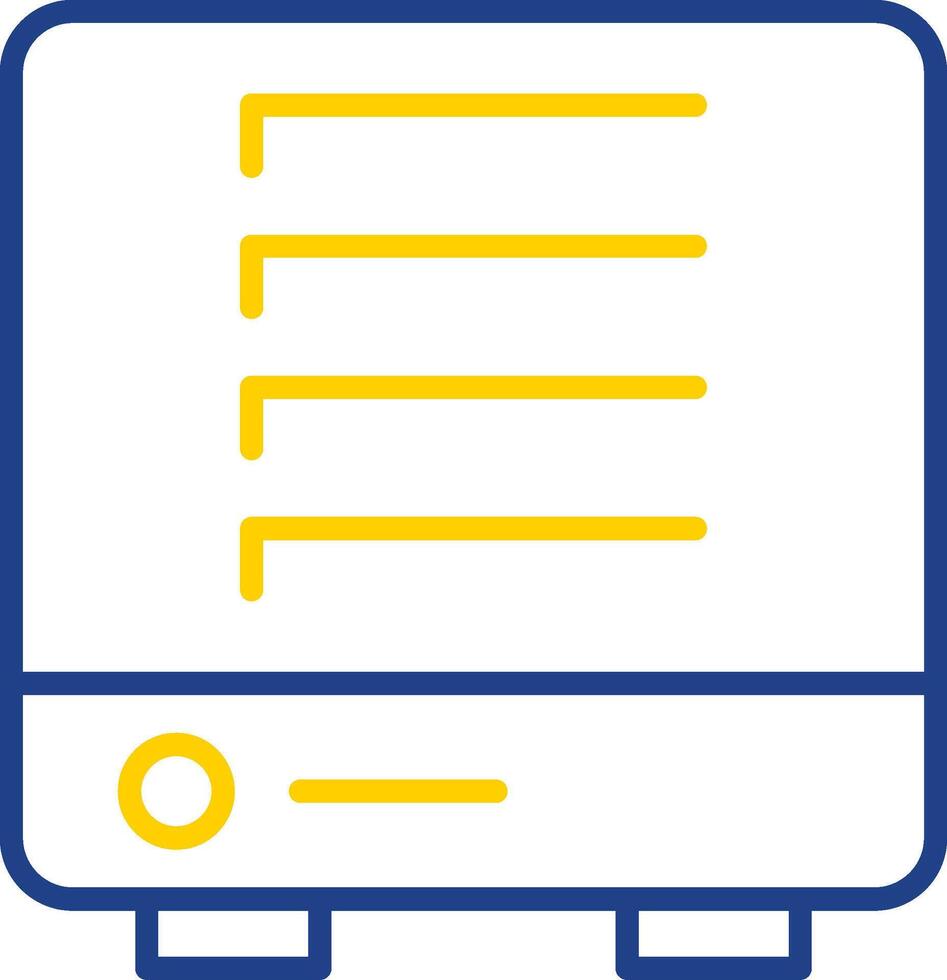 Heater Line Two Colour Icon Design vector