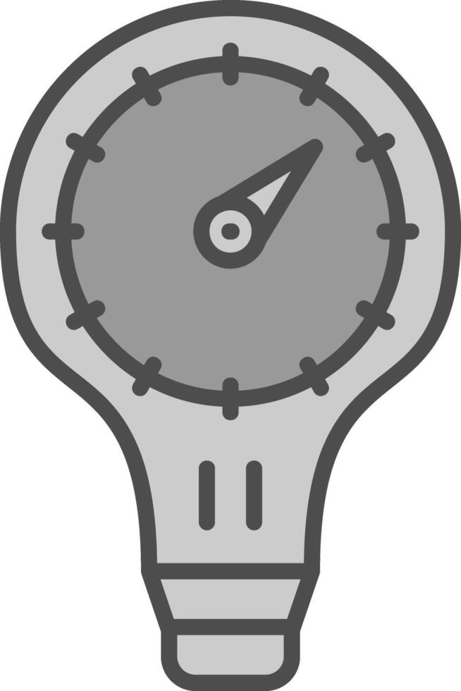 Light Speed Travel Line Filled Greyscale Icon Design vector