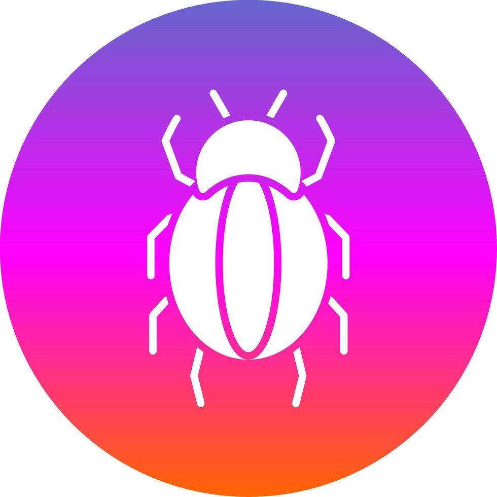 Spider Glyph Gradient Circle Icon Design vector