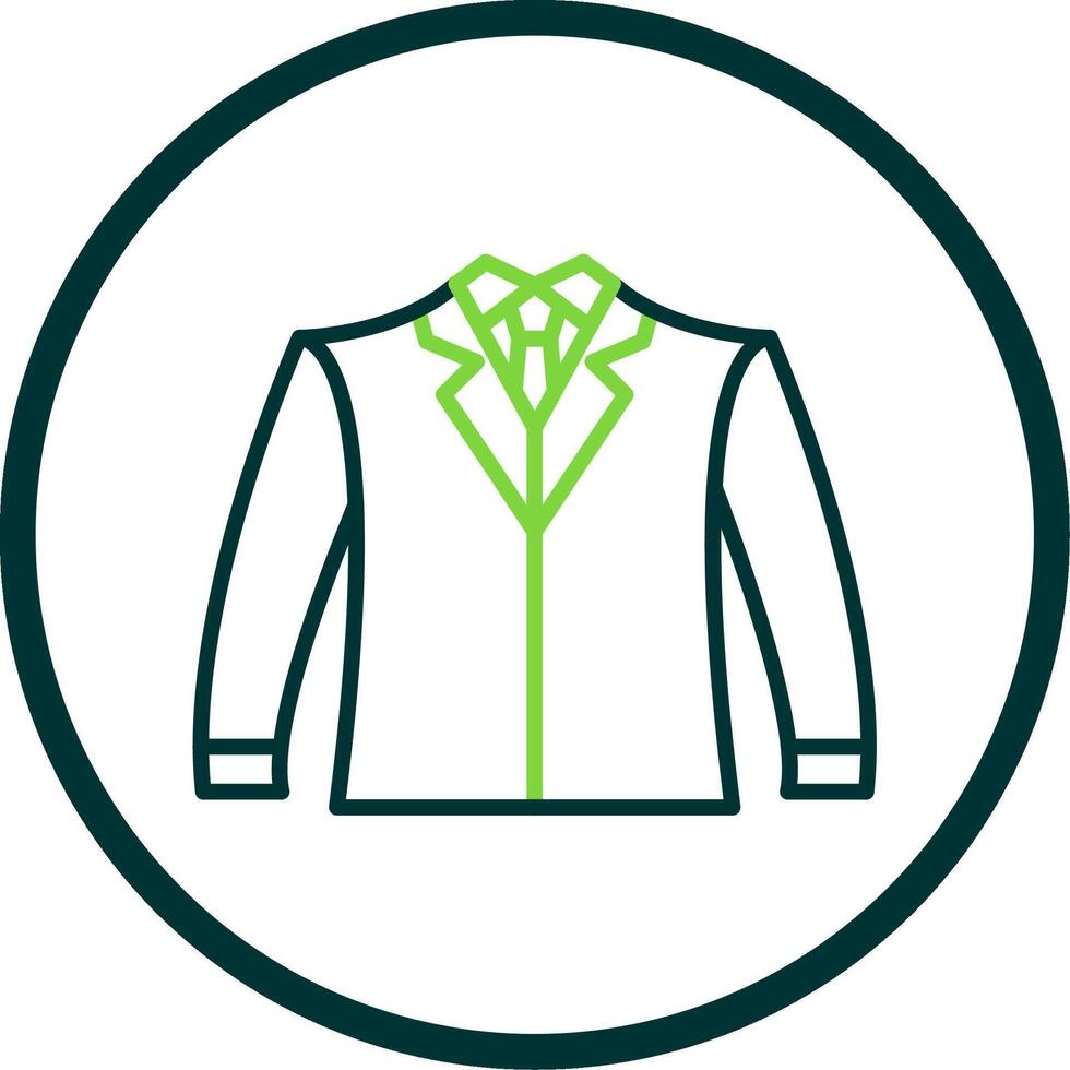Suit Line Circle Icon Design vector