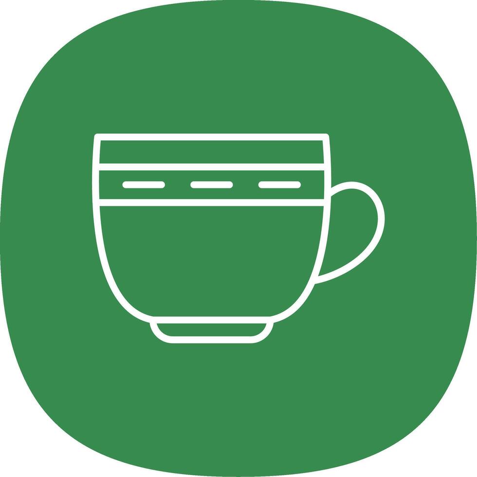 Cup Line Curve Icon Design vector