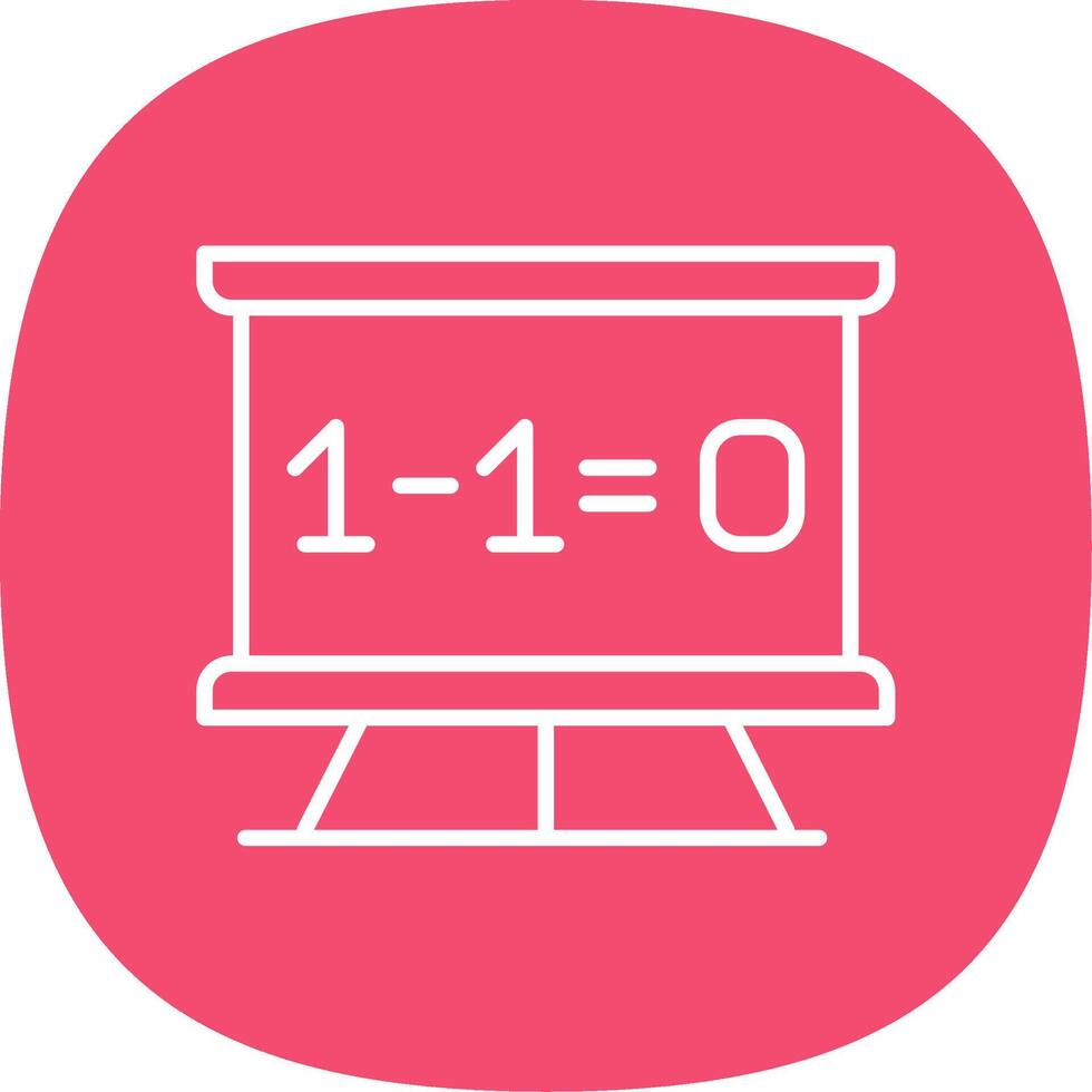 Maths Line Curve Icon Design vector
