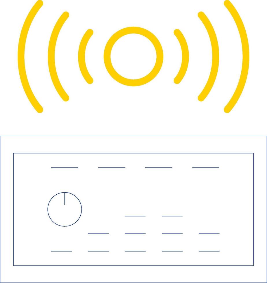 Sound System Line Two Colour Icon Design vector