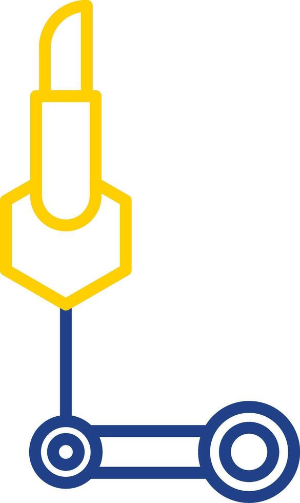 Science Line Two Colour Icon Design vector