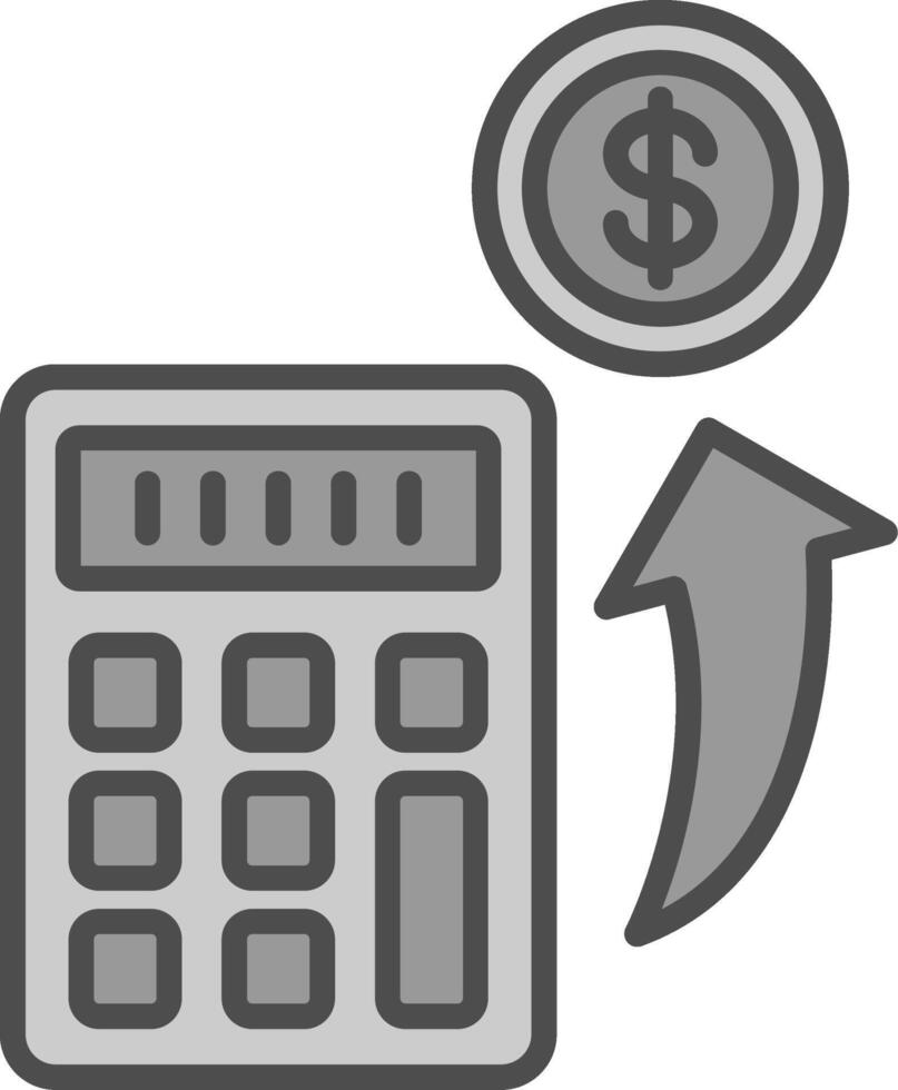 Gas PipeLine Filled Greyscale Multi Circle Line Filled Greyscale Icon Design vector