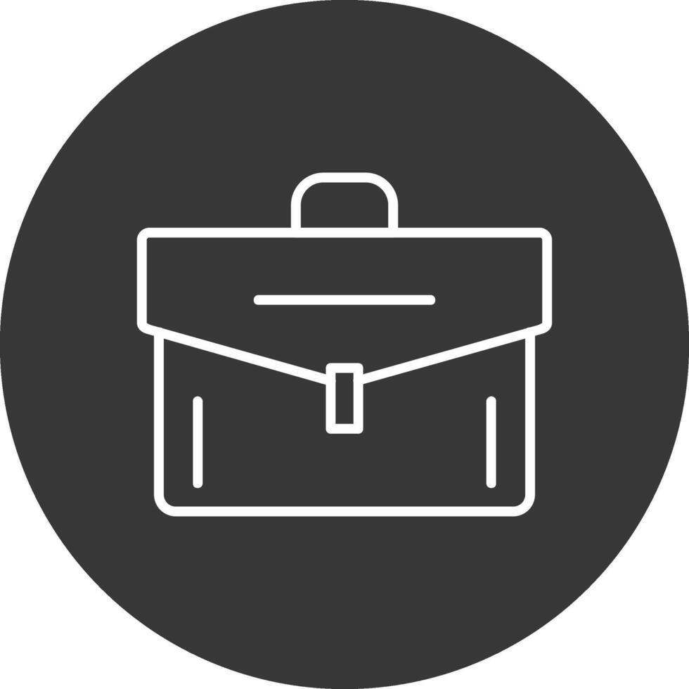 Portfolio Line Inverted Icon Design vector