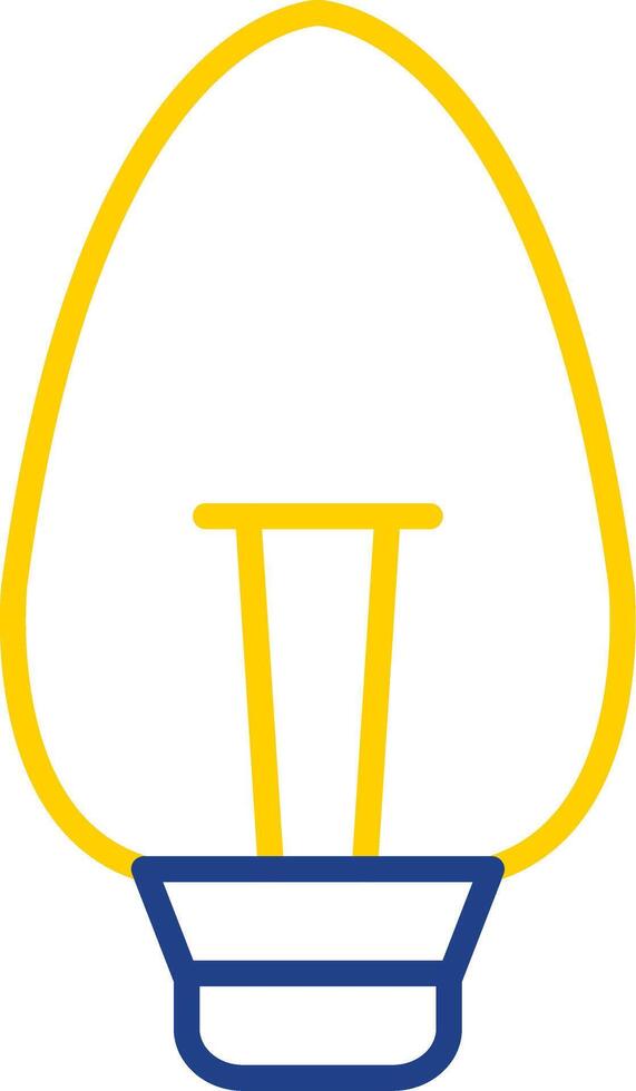 Candle Light Line Two Colour Icon Design vector