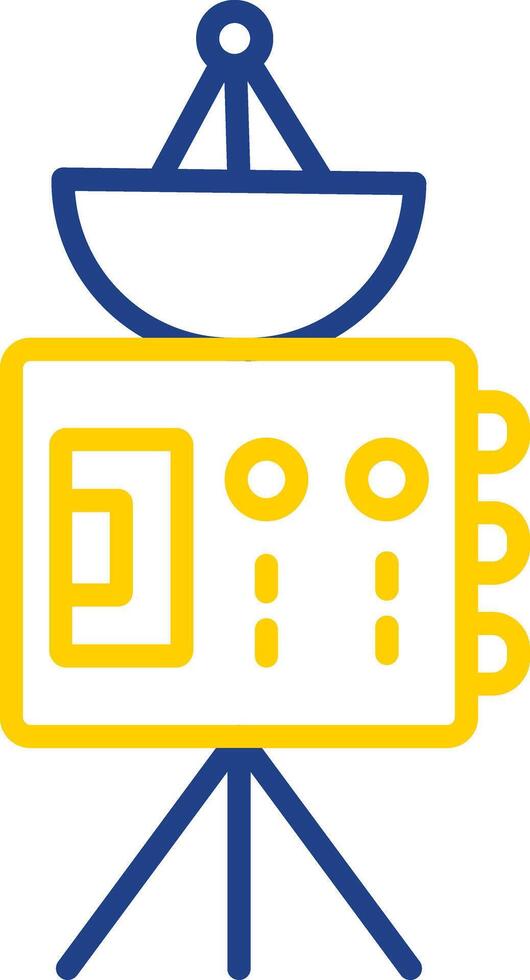 Probe Line Two Colour Icon Design vector