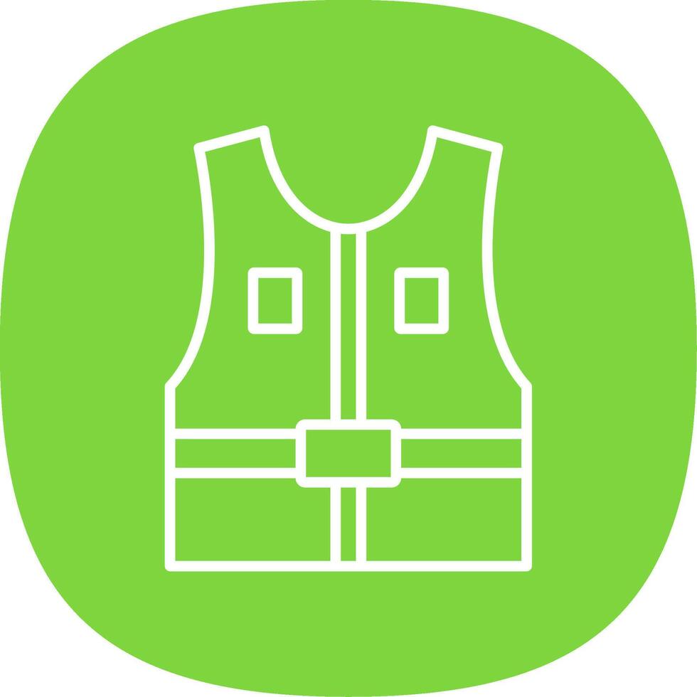 Jacket Line Curve Icon Design vector