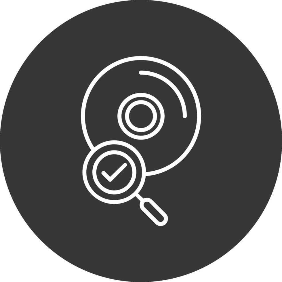 Cds Line Inverted Icon Design vector