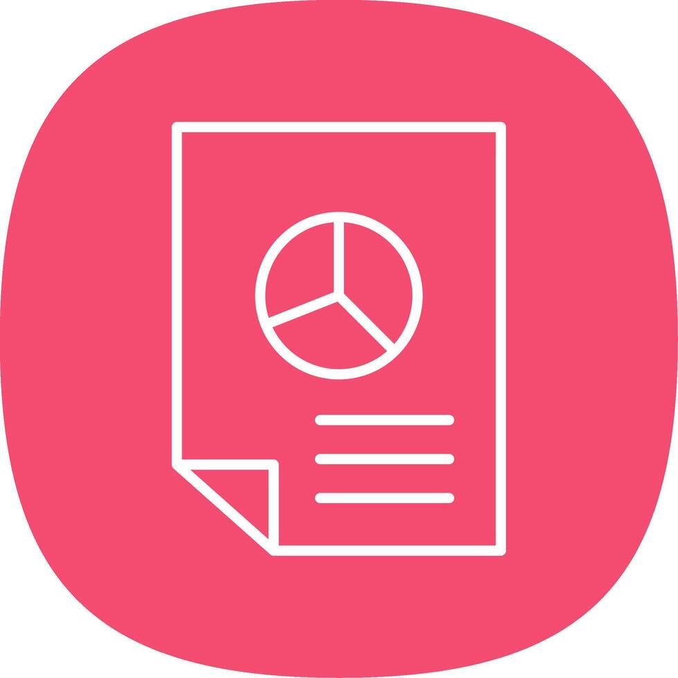 Data Report Line Curve Icon Design vector