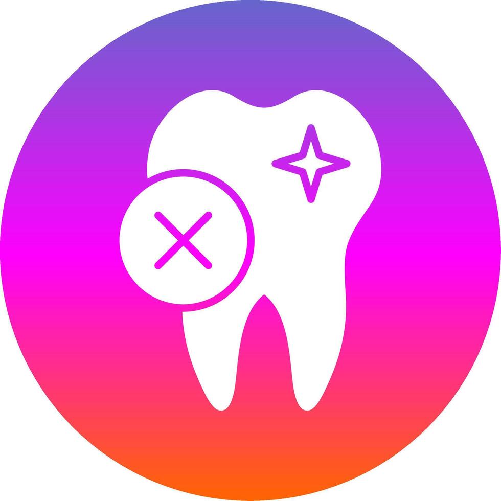 Rejected Glyph Gradient Circle Icon Design vector