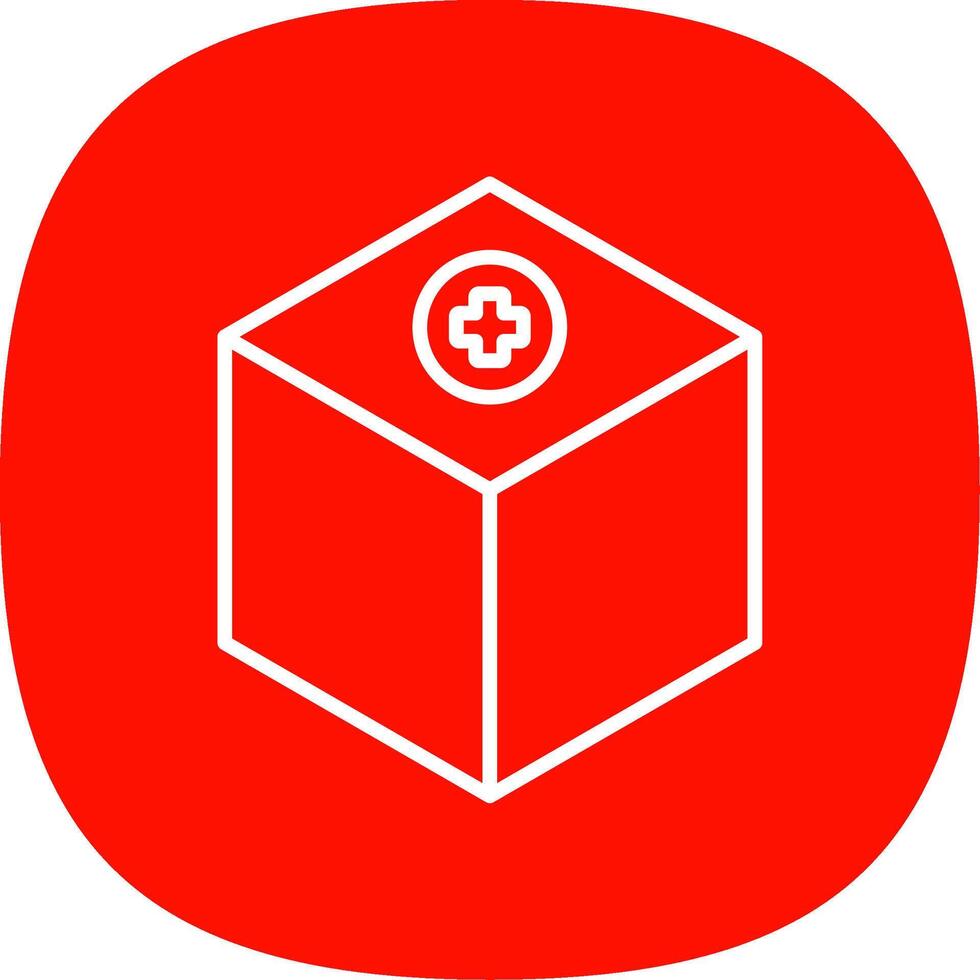 Box Line Curve Icon Design vector