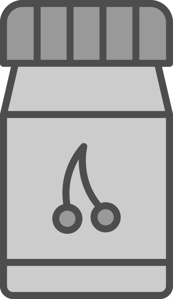 Jam Line Filled Greyscale Icon Design vector