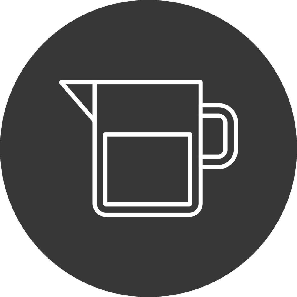 Water Jar Line Inverted Icon Design vector
