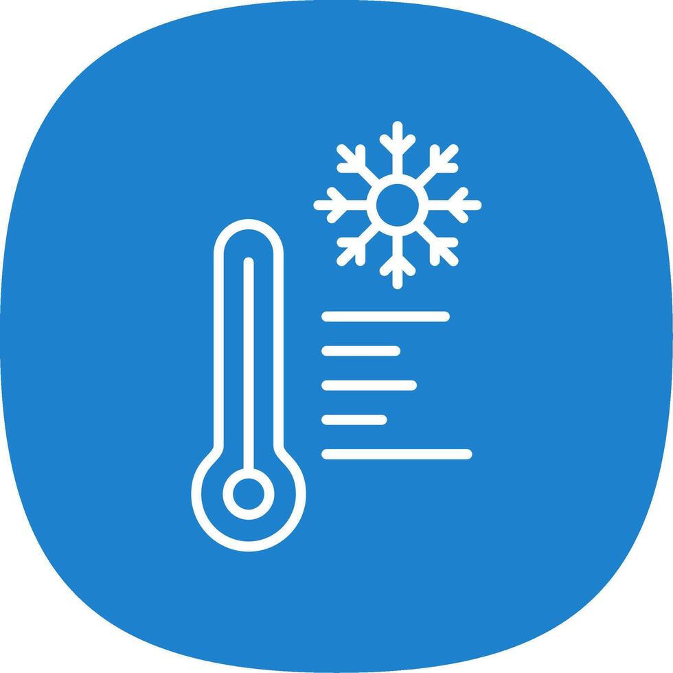 Cold Line Curve Icon Design vector
