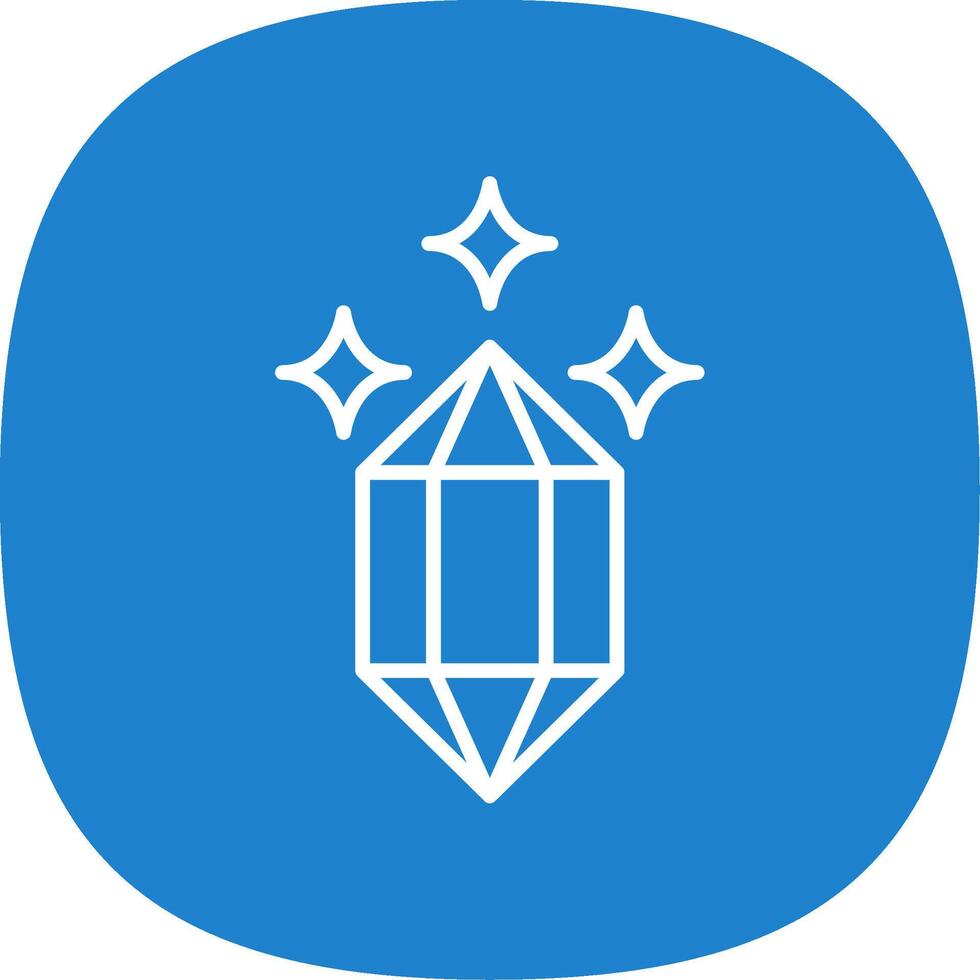 Quartz Line Curve Icon Design vector