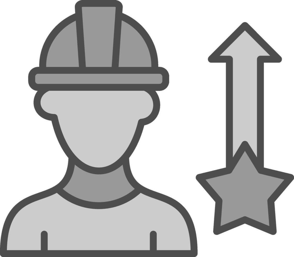 C Clamp Line Filled Greyscale Icon Design vector