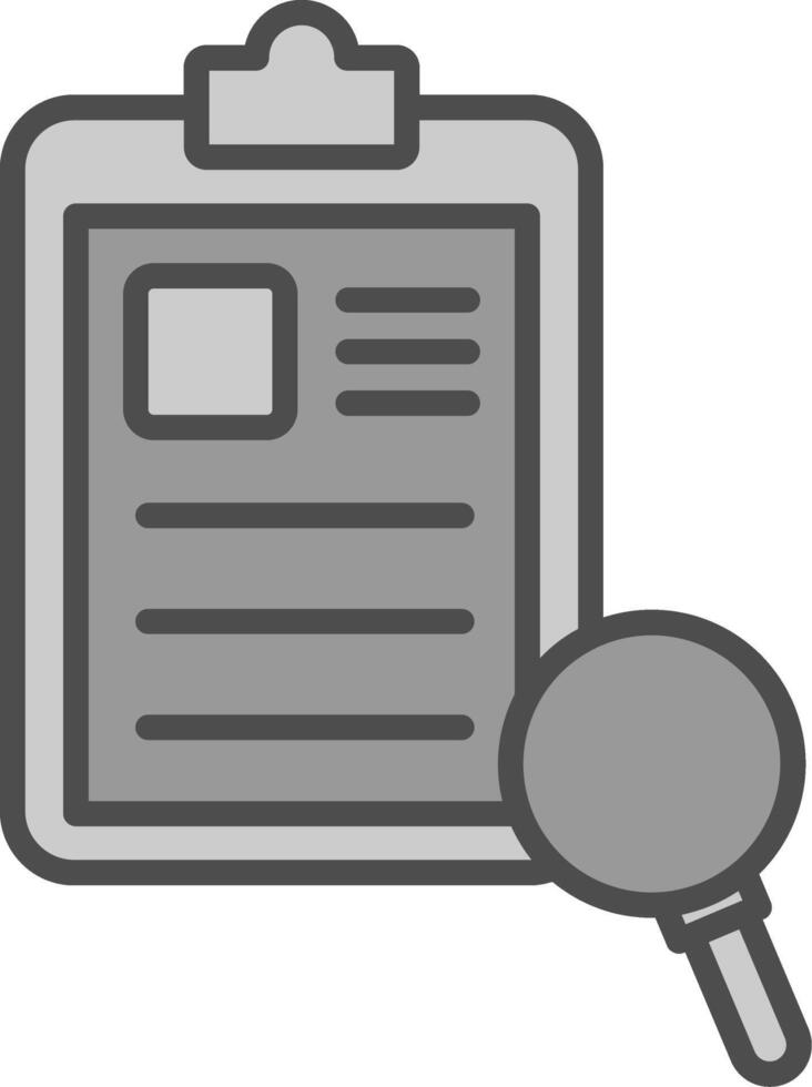 Good Review Line Filled Greyscale Icon Design vector