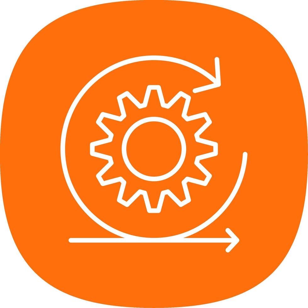 Scrum Line Curve Icon Design vector