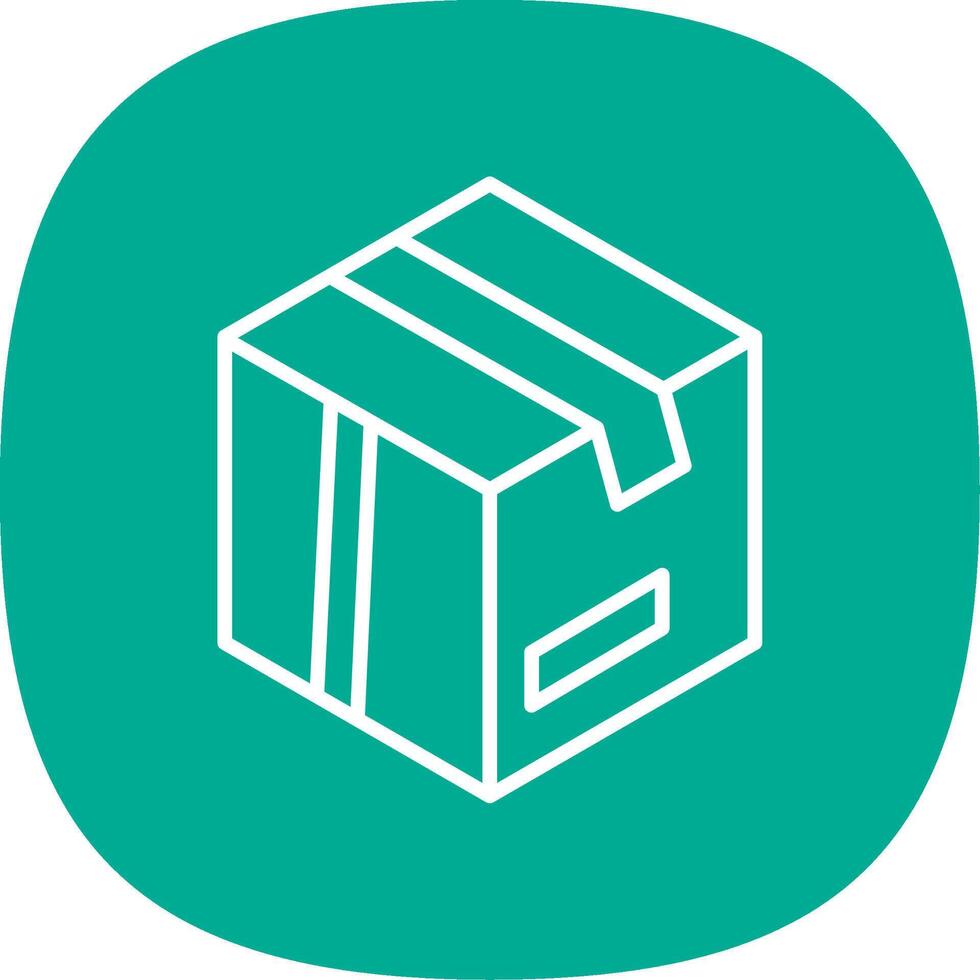 Cargo Line Curve Icon Design vector