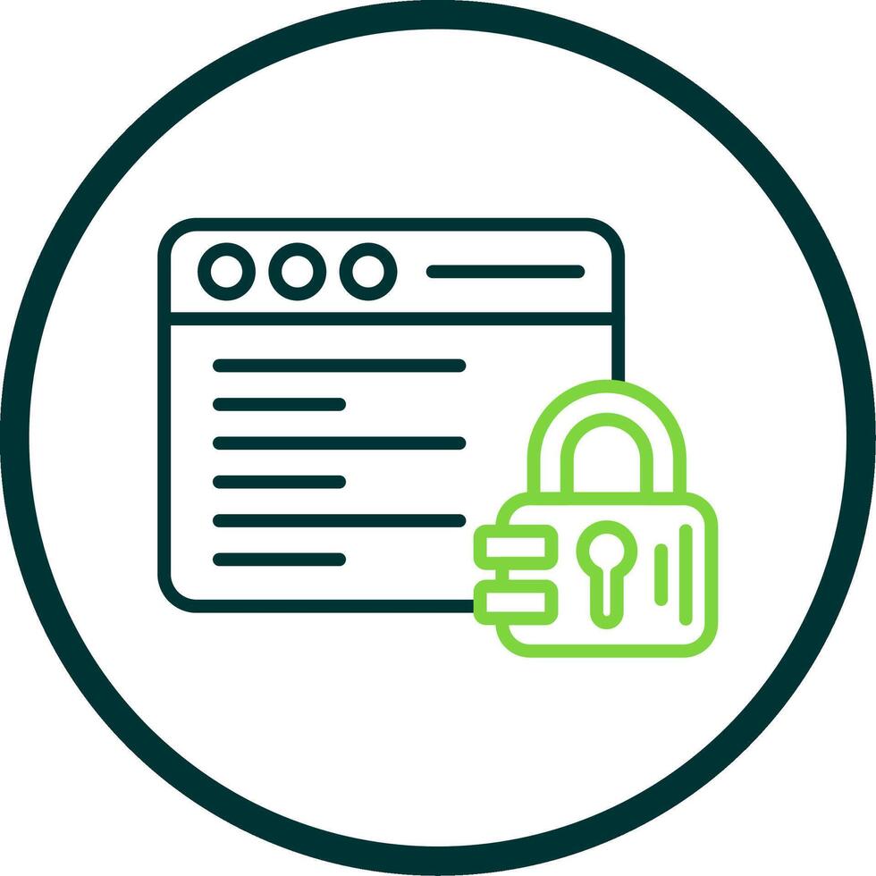 Programming Line Circle Icon Design vector