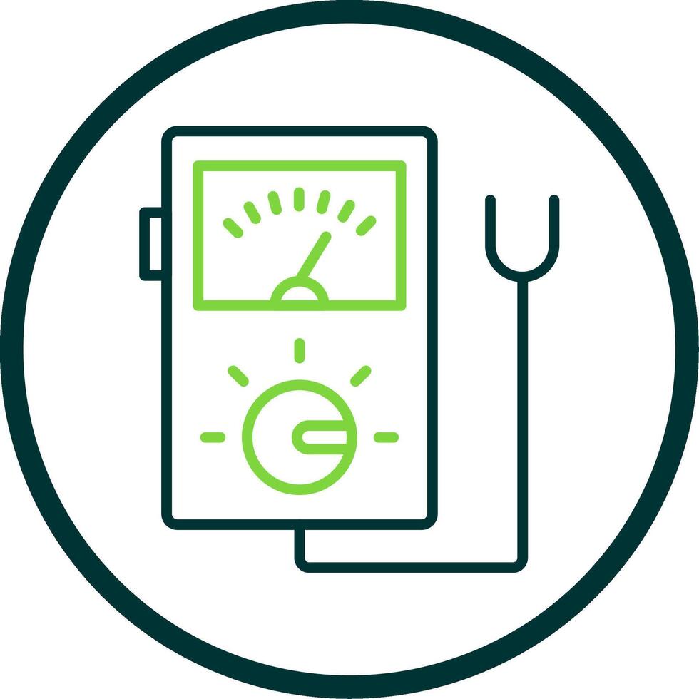 Tester Line Circle Icon Design vector