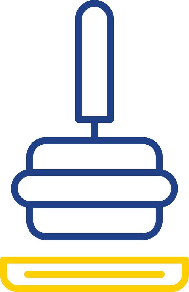 Tamper Line Two Colour Icon Design vector