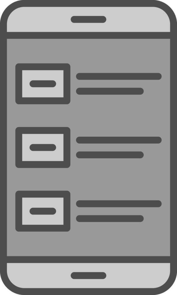 Survey Line Filled Greyscale Icon Design vector