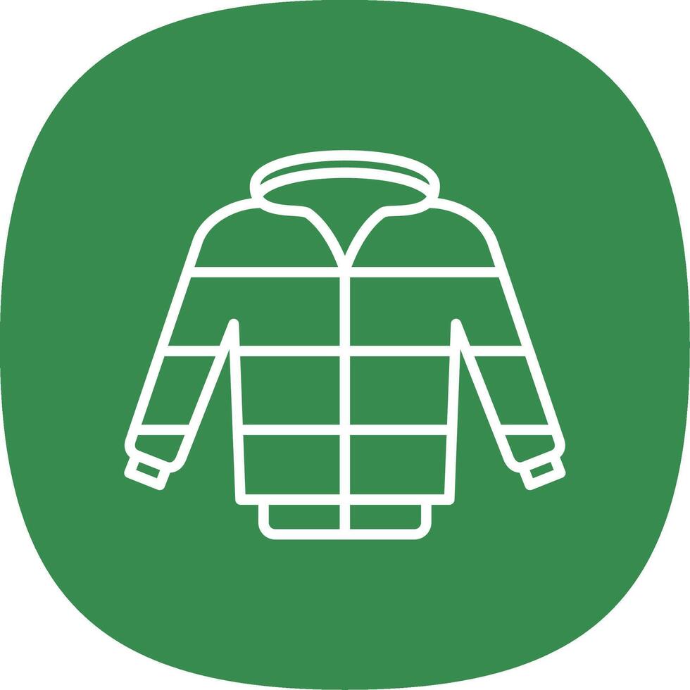 Jacket Line Curve Icon Design vector