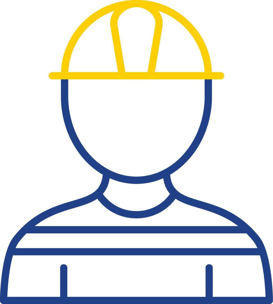 Architect Line Two Colour Icon Design vector