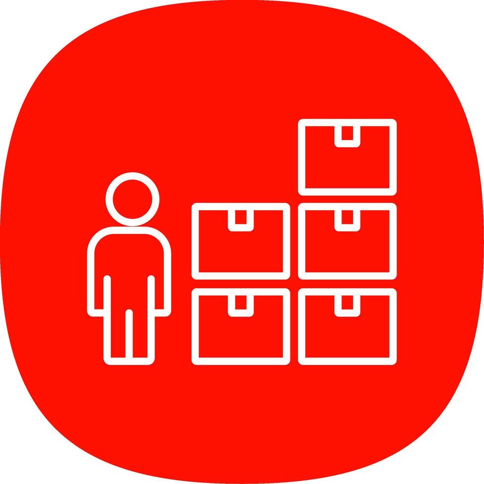 Control Line Curve Icon Design vector