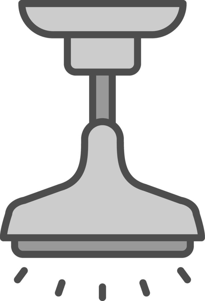 Lamp Line Filled Greyscale Icon Design vector