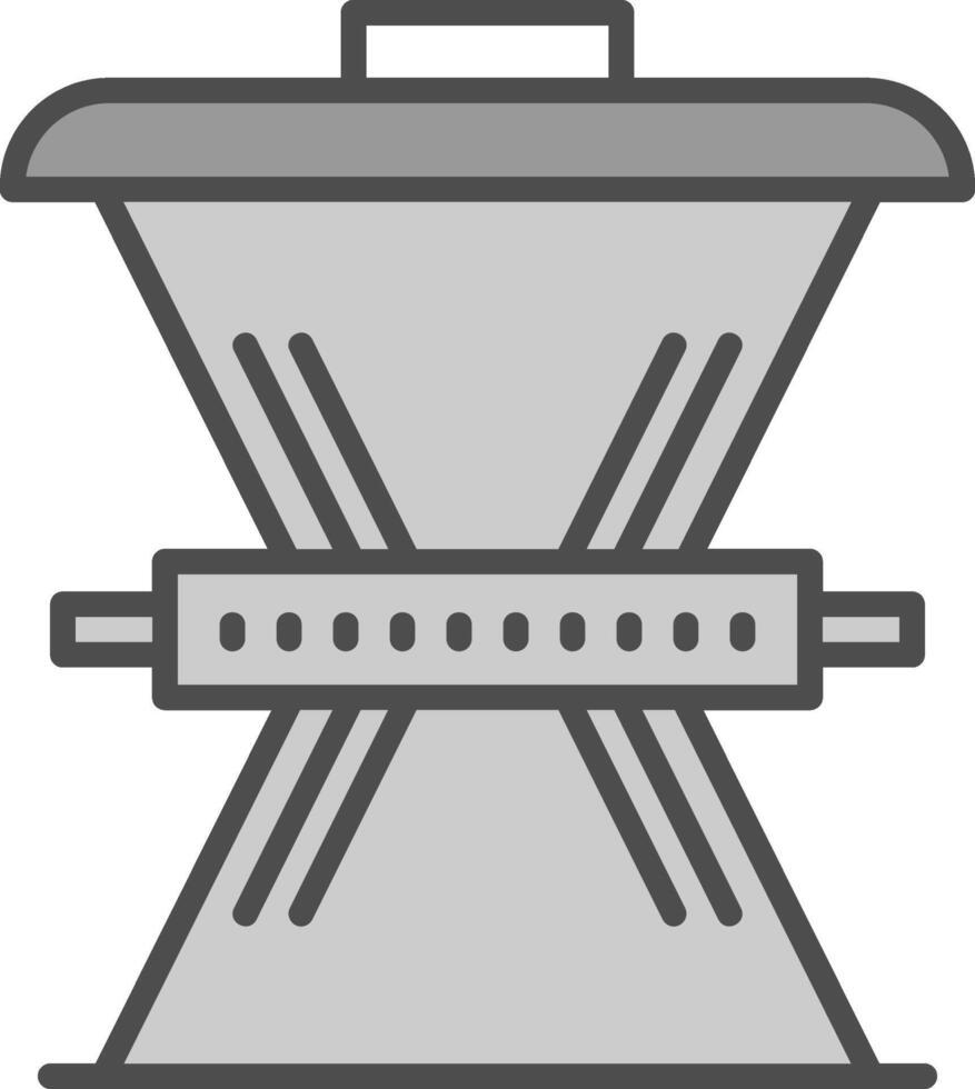 Waste Reduction Line Filled Greyscale Icon Design vector