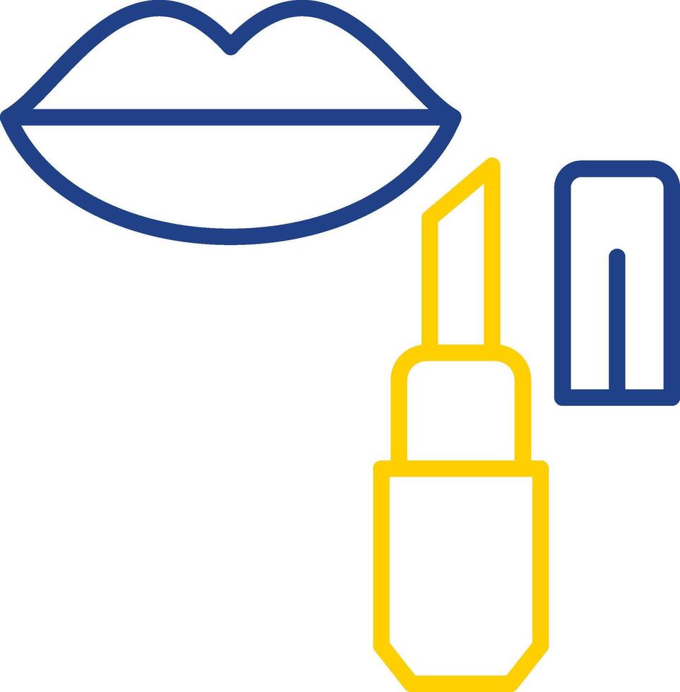 Lip Balm Line Two Colour Icon Design vector